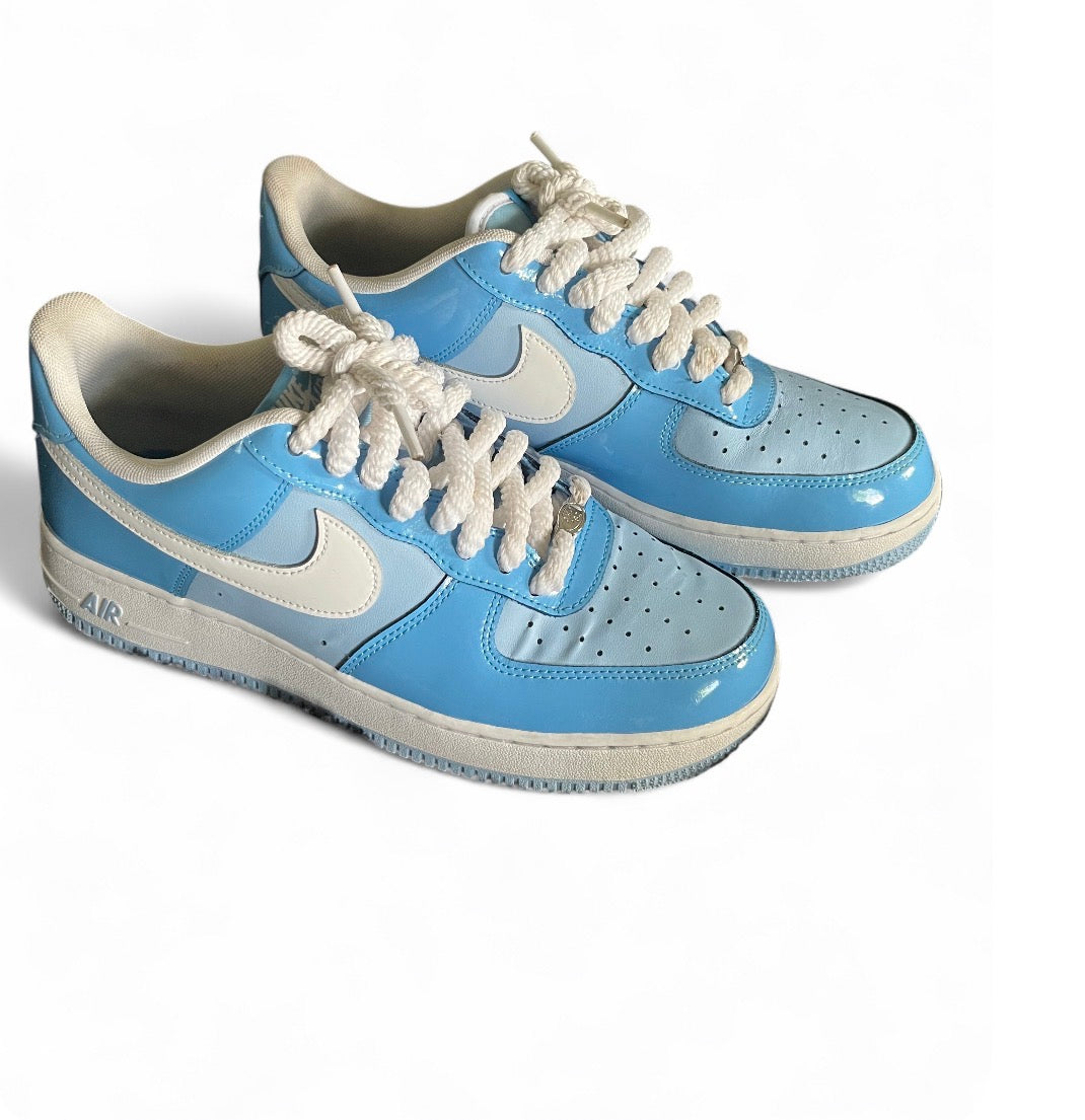 Sky Blue Gloss Low-Top Air Force 1